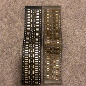H&M Studded Belts!  Black & Military Green